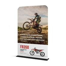 Load image into Gallery viewer, 48in x 60in Waveline Tension Fabric Banner Stand | expogoods.com
