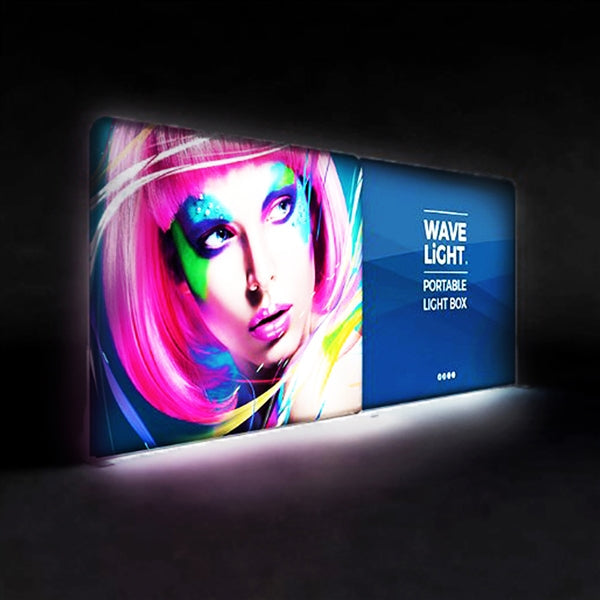 20ft x 8ft WaveLight LED Backlit Display Kit 08 by Makitso – expogoods.com