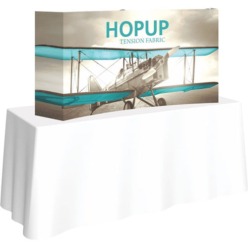 5ft x 3ft Hopup Curved Tension Fabric Tabletop Display