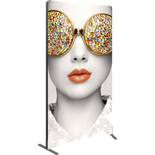 Load image into Gallery viewer, 8ft High Curved Vector Frame SEG Fabric Banner Display
