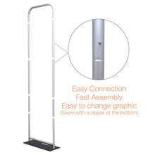Load image into Gallery viewer, 60in EZ Extend Tension Fabric Banner Stand Display | expogoods.com
