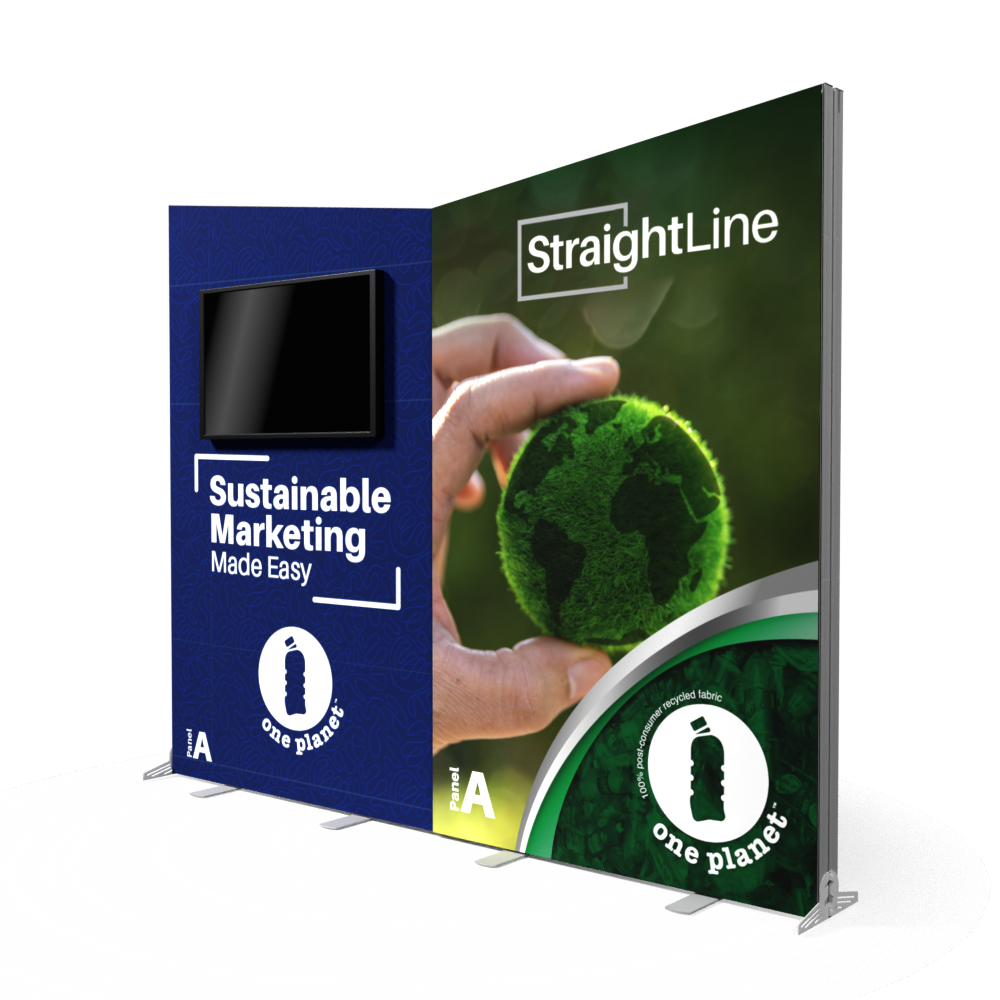 10ft x 8ft StraightLine SEG Wall Kit AA