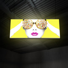 Load image into Gallery viewer, 10ft x 3ft Vector Frame Hanging Light Box

