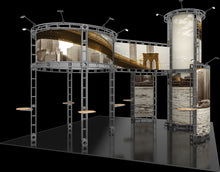 Load image into Gallery viewer, 20ft x 20ft Island Corvus Orbital Express Truss Display | expogoods.com
