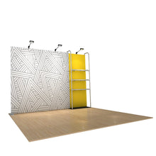 Load image into Gallery viewer, 10ft x 8ft Waveline Merchandiser Kit 17 | Tension Fabric Display | expogoods.com
