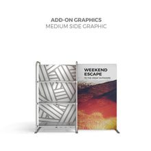 Load image into Gallery viewer, 5ft x 5ft Waveline Merchandiser Kit S02 | Tension Fabric Display | expogoods.com
