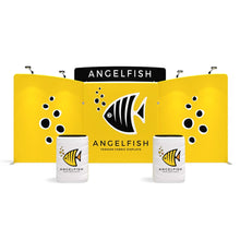 Load image into Gallery viewer, 20ft Angelfish B Waveline Media Display | Tension Fabric Exhibit | expogoods.com
