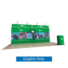 Load image into Gallery viewer, 20ft Dolphin B Waveline Media Tension Fabric Display
