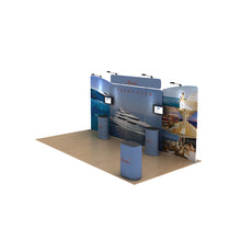Load image into Gallery viewer, 20ft Marlin B Waveline Media Display | Tension Fabric Exhibit | expogoods.com
