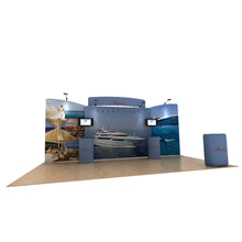 Load image into Gallery viewer, 20ft Marlin C Waveline Media Display | Tension Fabric Exhibit | expogoods.com
