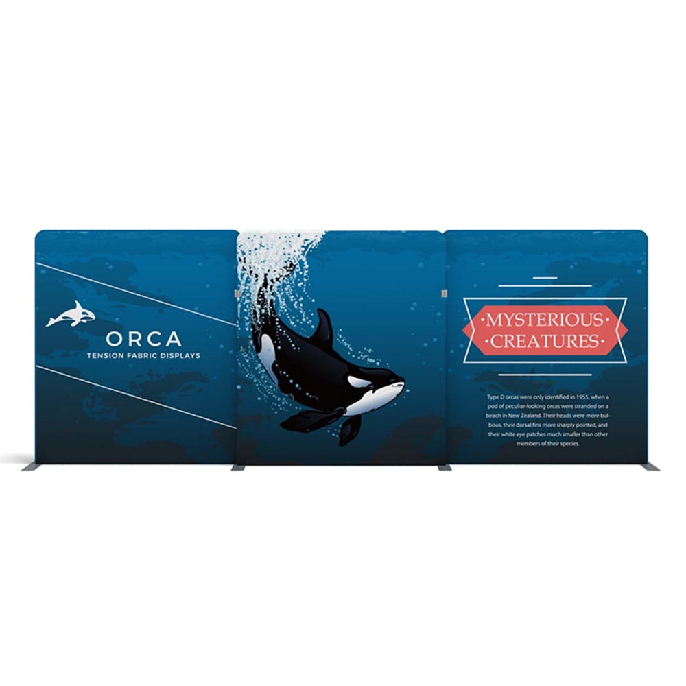 20ft Orca A Waveline Media Display | Tension Fabric Exhibit | expogoods.com