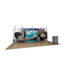 Load image into Gallery viewer, 20ft Orca A Waveline Media Display | Tension Fabric Exhibit | expogoods.com

