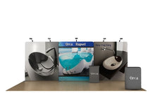 Load image into Gallery viewer, 20ft Orca A Waveline Media Display | Tension Fabric Exhibit | expogoods.com
