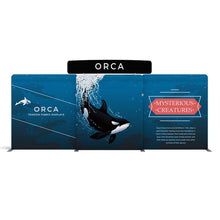Load image into Gallery viewer, 20ft Orca C Waveline Media Display | Tension Fabric Exhibit | expogoods.com
