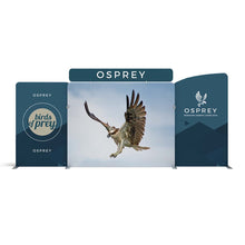 Load image into Gallery viewer, 20ft Osprey B Waveline Media Display | Tension Fabric Exhibit | expogoods.com
