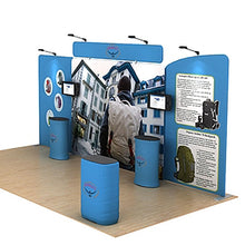 Load image into Gallery viewer, 20ft Osprey B Waveline Media Display | Tension Fabric Exhibit | expogoods.com
