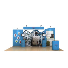 Load image into Gallery viewer, 20ft Osprey B Waveline Media Display | Tension Fabric Exhibit | expogoods.com
