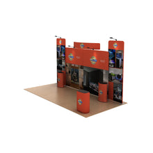 Load image into Gallery viewer, 20ft Reef C Waveline Media Display | Tension Fabric Exhibit | expogoods.com
