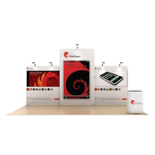 Load image into Gallery viewer, 20ft Seadragon Waveline Media Display | Tension Fabric Exhibit | expogoods.com

