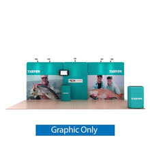 Load image into Gallery viewer, 20ft Tarpon A Waveline Media Tension Fabric Display
