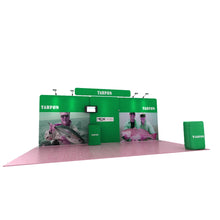 Load image into Gallery viewer, 20ft Tarpon B Waveline Media Display | Tension Fabric Exhibit | expogoods.com
