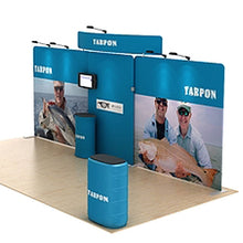 Load image into Gallery viewer, 20ft Tarpon C Waveline Media Display | Tension Fabric Exhibit | expogoods.com
