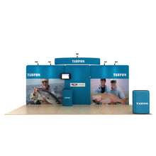 Load image into Gallery viewer, 20ft Tarpon C Waveline Media Display | Tension Fabric Exhibit | expogoods.com
