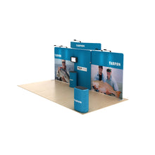 Load image into Gallery viewer, 20ft Tarpon C Waveline Media Display | Tension Fabric Exhibit | expogoods.com
