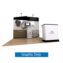 Load image into Gallery viewer, 10ft Oyster A Waveline Media Tension Fabric Display
