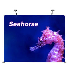 Load image into Gallery viewer, 10ft Seahorse A Waveline Media Display | Tension Fabric Exhibit | expogoods.com
