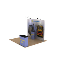 Load image into Gallery viewer, 10ft Seahorse A Waveline Media Display | Tension Fabric Exhibit | expogoods.com
