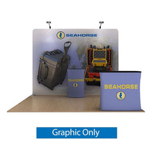 Load image into Gallery viewer, 10ft Seahorse A Waveline Media Tension Fabric Display
