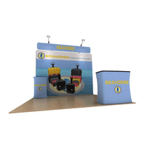 Load image into Gallery viewer, 10ft Seahorse B Waveline Media Display | Tension Fabric Exhibit | expogoods.com

