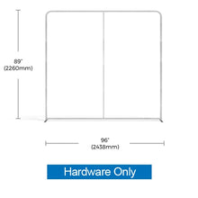 Load image into Gallery viewer, 8ft Flat Waveline Media Fabric Display
