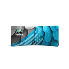 Load image into Gallery viewer, 20ft Curved Waveline Media Display | Tension Fabric Exhibit | expogoods.com
