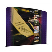 Load image into Gallery viewer, 113in x 101in Panel B Waveline Media Display | Tension Fabric Exhibit | expogoods.com
