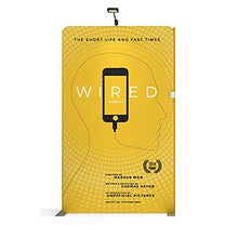 Load image into Gallery viewer, 57in x 96in Panel K Waveline Media Display | Tension Fabric Exhibit | expogoods.com
