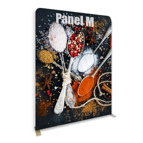79in x 96in Panel M Waveline Media Display | Tension Fabric Exhibit | expogoods.com