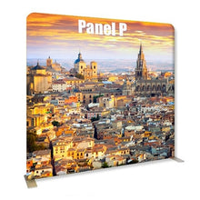 Load image into Gallery viewer, 96in x 89in Panel P Waveline Media Display | Tension Fabric Exhibit | expogoods.com

