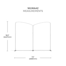 Load image into Gallery viewer, 10ft Waveline Media Tension Fabric Display | WLMAA2 Kit 01 | expogoods.com
