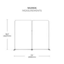 Load image into Gallery viewer, 10ft Waveline Media Tension Fabric Display | WLMKK Kit 01 | expogoods.com
