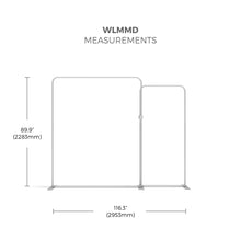 Load image into Gallery viewer, 10ft Waveline Media Tension Fabric Display | WLMMD Kit 01 | expogoods.com
