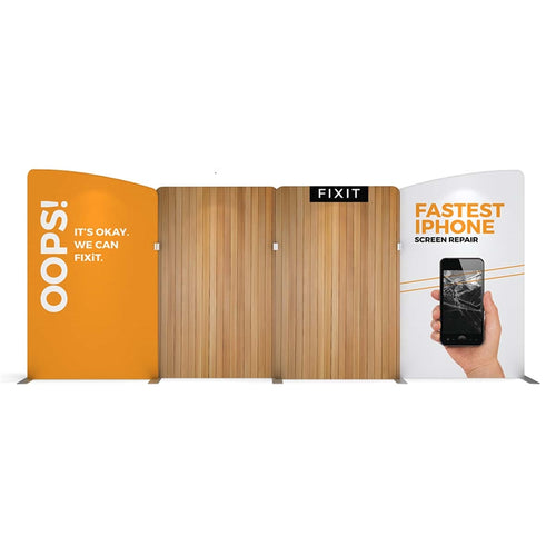 20ft WaveLine Media Tension Fabric Display | WLMAEEA Kit 01 | expogoods.com