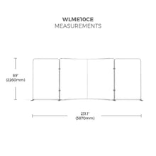 Load image into Gallery viewer, 20ft WaveLine Media Tension Fabric Display | LME10CE Kit 01 | expogoods.com
