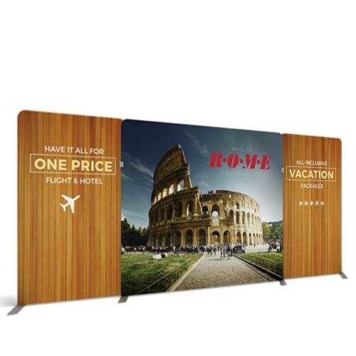 20ft WaveLine Media Tension Fabric Display | WLMEFE Kit 01 | expogoods.com
