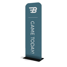 Load image into Gallery viewer, 24in x 89in Waveline Tension Fabric Banner Stand | expogoods.com
