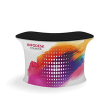 Load image into Gallery viewer, Waveline InfoDesk Trade Show Counter - Kit 02CV | Tension Fabric Graphics | expogoods.com

