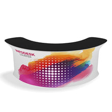 Load image into Gallery viewer, Waveline InfoDesk Trade Show Counter - Kit 04CV | Tension Fabric Graphics | expogoods.com
