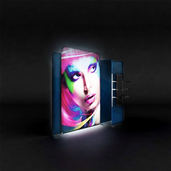 10ft x 8ft WaveLight LED Backlit Display Kit 02 by Makitso – expogoods.com