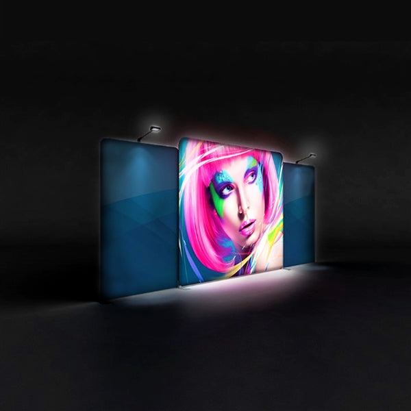 20ft x 8ft WaveLight LED Backlit Display Kit 03 | expogoods.com